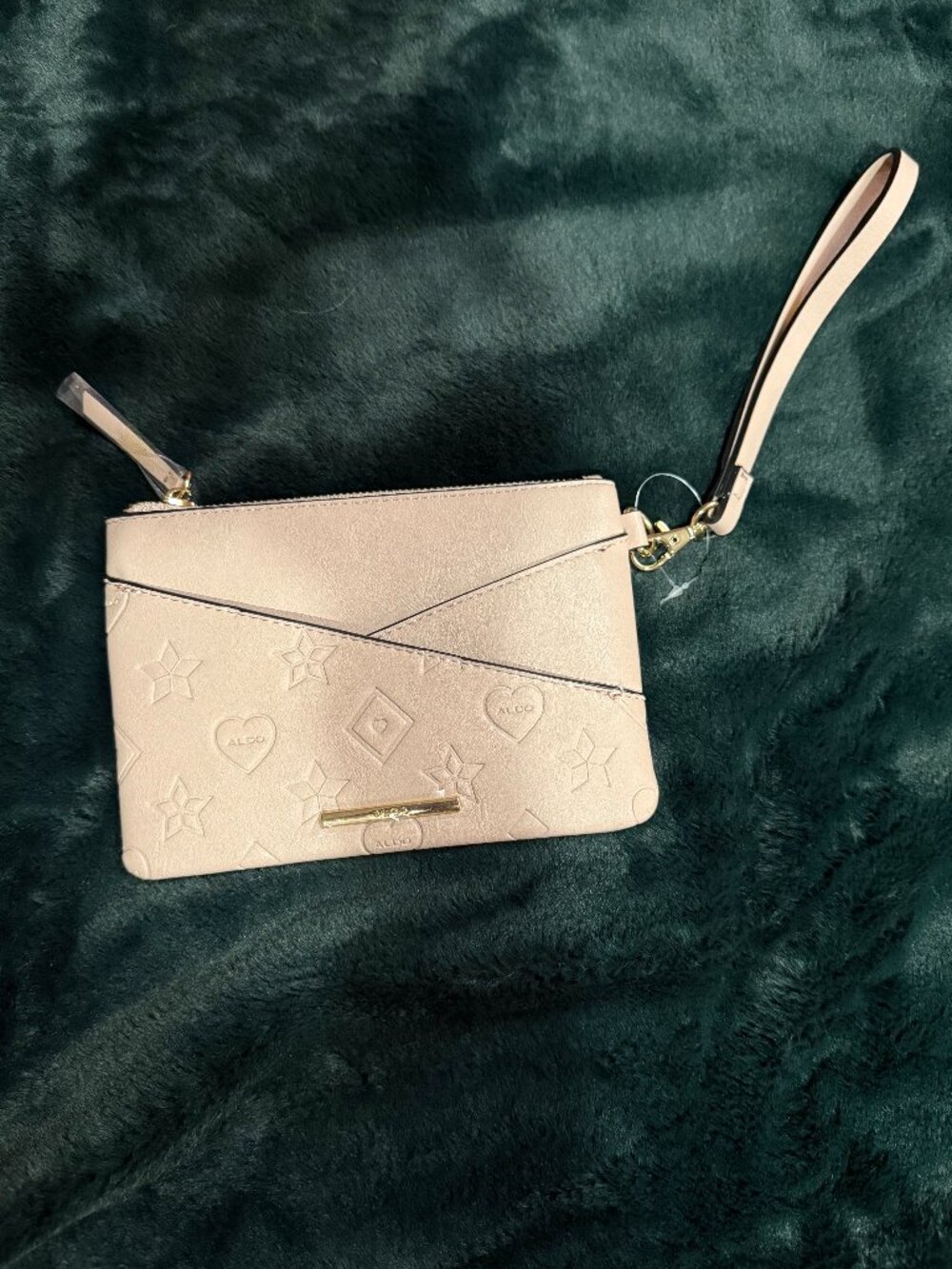 ALDO White Wristlet Clutch Purse